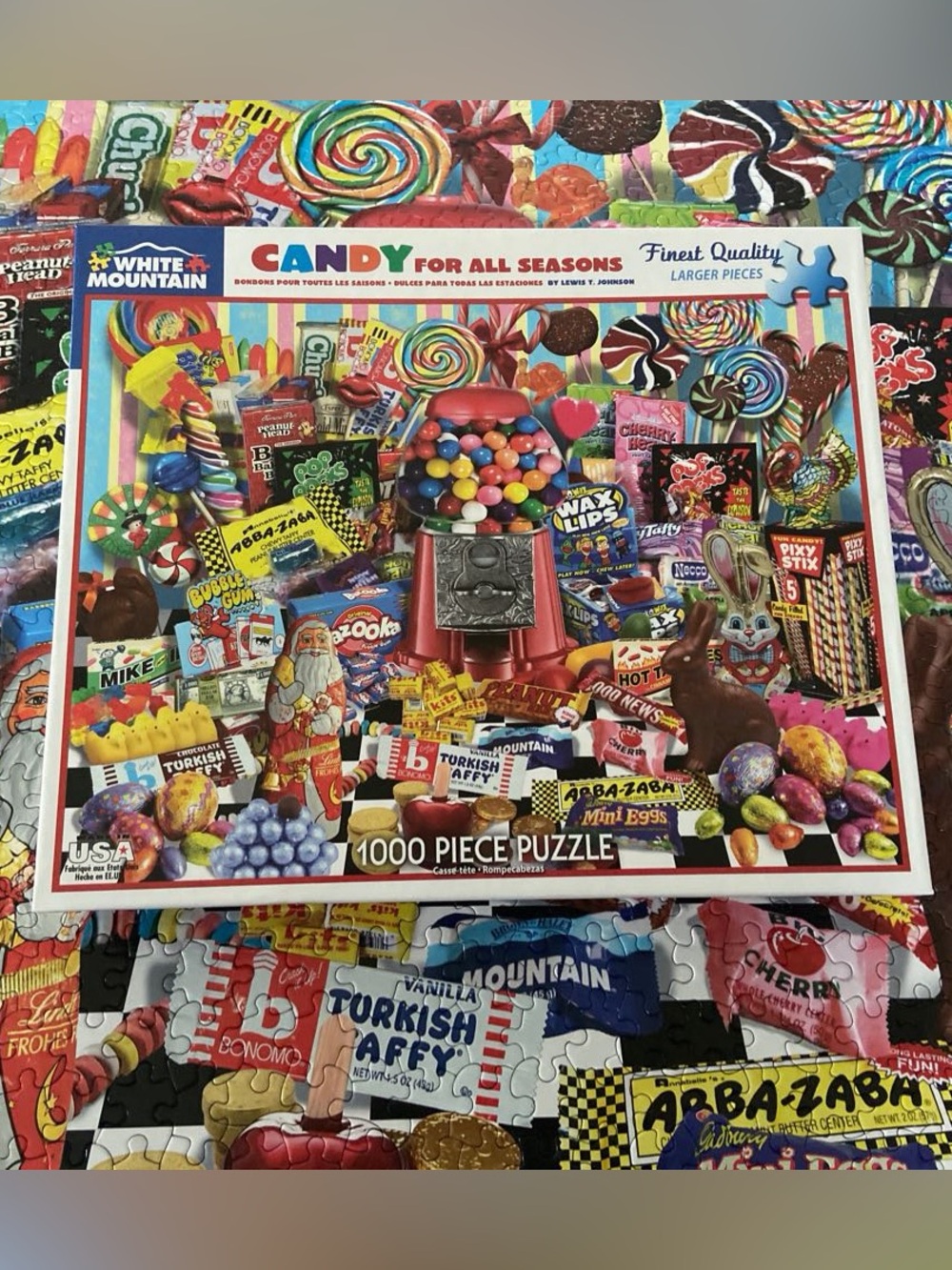 White Mountain Candy for All Seasons 1000 piece 🎨 Lewis Johnson
